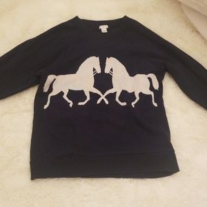 J Crew Horse sweater